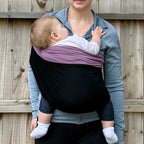 Comfortabele Baby Draagdoek – Zachte Rekbare Draagdoek voor Newborns & Baby's, Bruin, Zwart of Blauw – SnugCarry Zwart