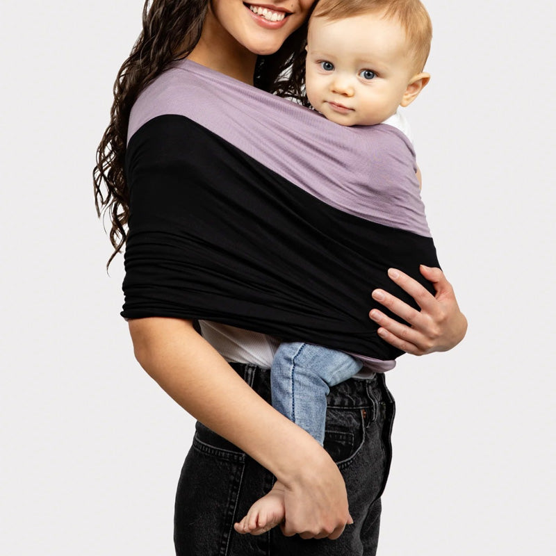 Comfortabele Baby Draagdoek – Zachte Rekbare Draagdoek voor Newborns & Baby's, Bruin, Zwart of Blauw – SnugCarry