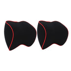 2-Pack Autonekkussens 2 stuks zwart en rood