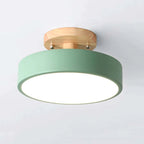 Moderne LED Plafondlamp – Plafonnière van Hout & Acryl voor Slaapkamer, Eetkamer & Woonkamer, 5 Kleuren – LunaLux