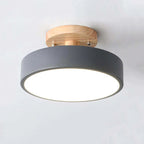 Moderne LED Plafondlamp – Plafonnière van Hout & Acryl voor Slaapkamer, Eetkamer & Woonkamer, 5 Kleuren – LunaLux