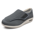Brede Diabetische Schoenen voor Gezwollen Voeten – Comfortabel & Ademend Grijs