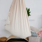 Kinderhangmat van Biologisch Katoen 100% – Rustgevende Schommelcocon voor Spel & Ontspanning Beige