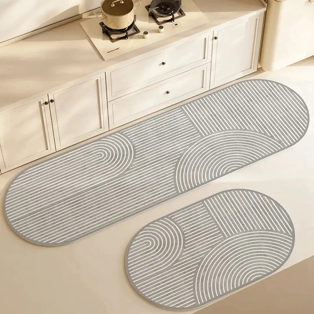 Absorberende Keukenmat met Antislip en Sneldrogende Vezels – 60 x 40 cm, Ideaal voor Hygiënische Kookruimtes Model C