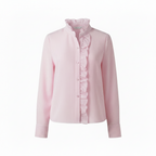 Ariana | Damesblouse - Ruches en Knoopdetail