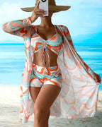 Ava | Dames Bikiniset - Lichtgewicht, Sneldrogend, Elegant Ontwerp Oranje