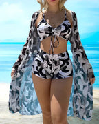 Ava | Dames Bikiniset - Lichtgewicht, Sneldrogend, Elegant Ontwerp Zwart