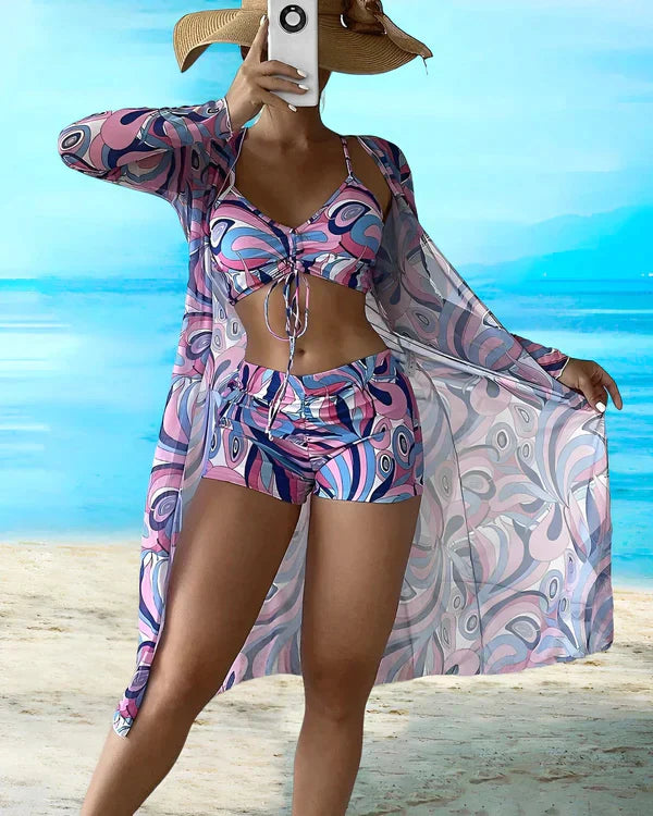 Ava | Dames Bikiniset - Lichtgewicht, Sneldrogend, Elegant Ontwerp Paars