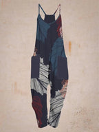 Sariyah | Jumpsuit Dames - Bloemenprint - Wijde Pijp Blauw