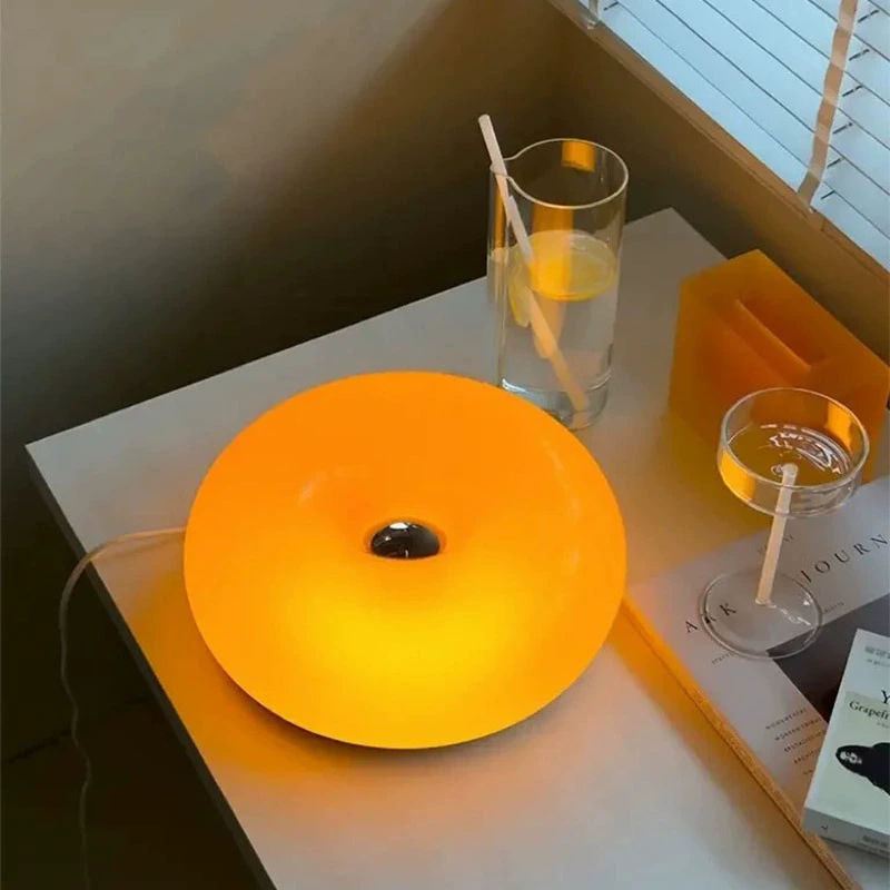 Bauhaus Donut Hanglamp en Wandlamp van Glas en Metaal met Dimbare LED Verlichting – Modern Ontwerp voor Elke Ruimte