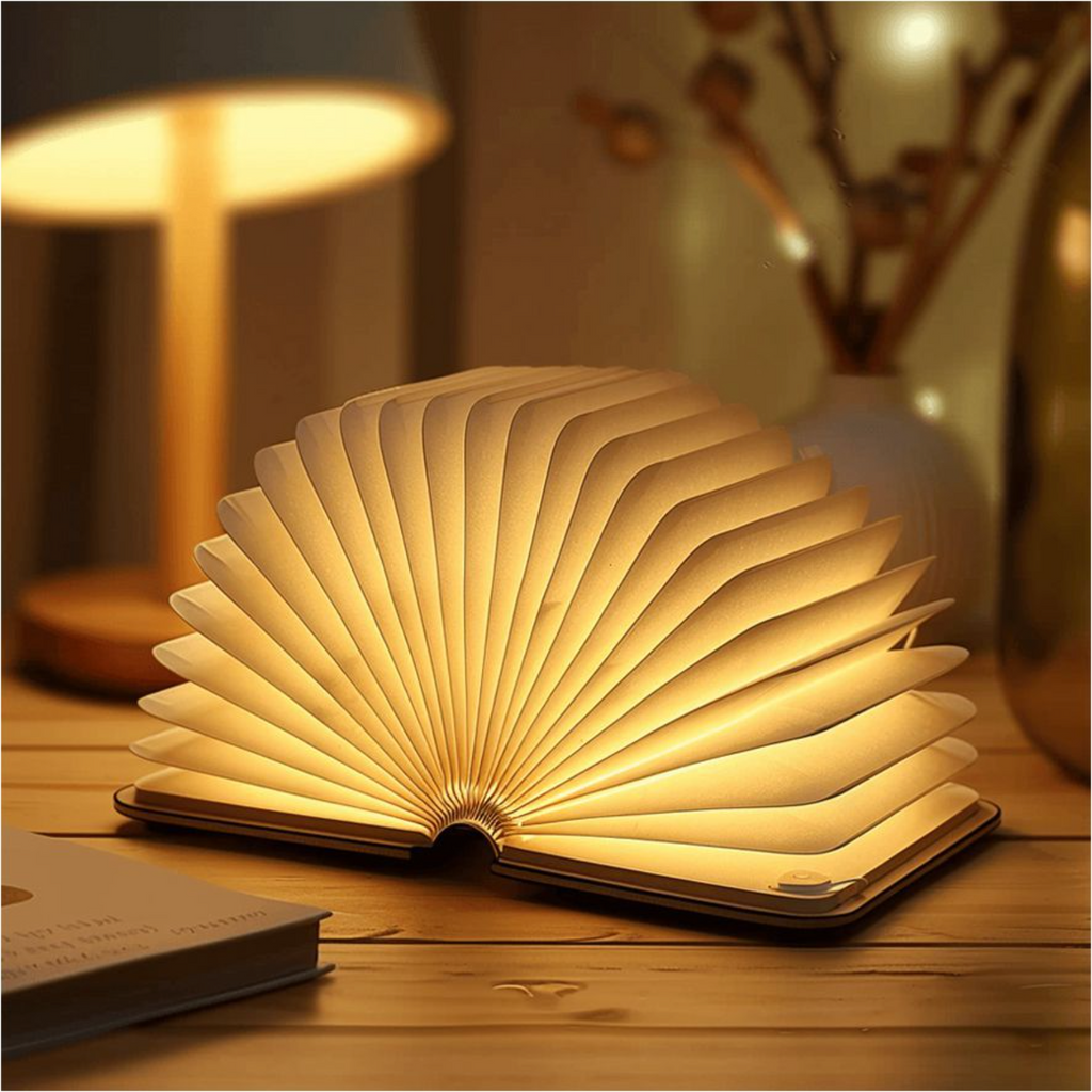 Betoverende Boekenlamp met Uniek Open Boek Ontwerp – Zachte LED Verlichting voor Cozy Sfeer Default