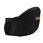 Ergonomische Baby Heupdrager – Heupzitje voor Peuters met Zitje, Draagzak Heupdrager, 7 Kleuren – HugEase Zwart