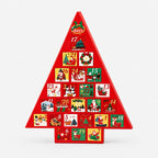 Adventskalender Kerstboom om te Vullen – Staande Kerstboom met 24 Laatjes, 41 cm Hoog, Herbruikbaar Default Title