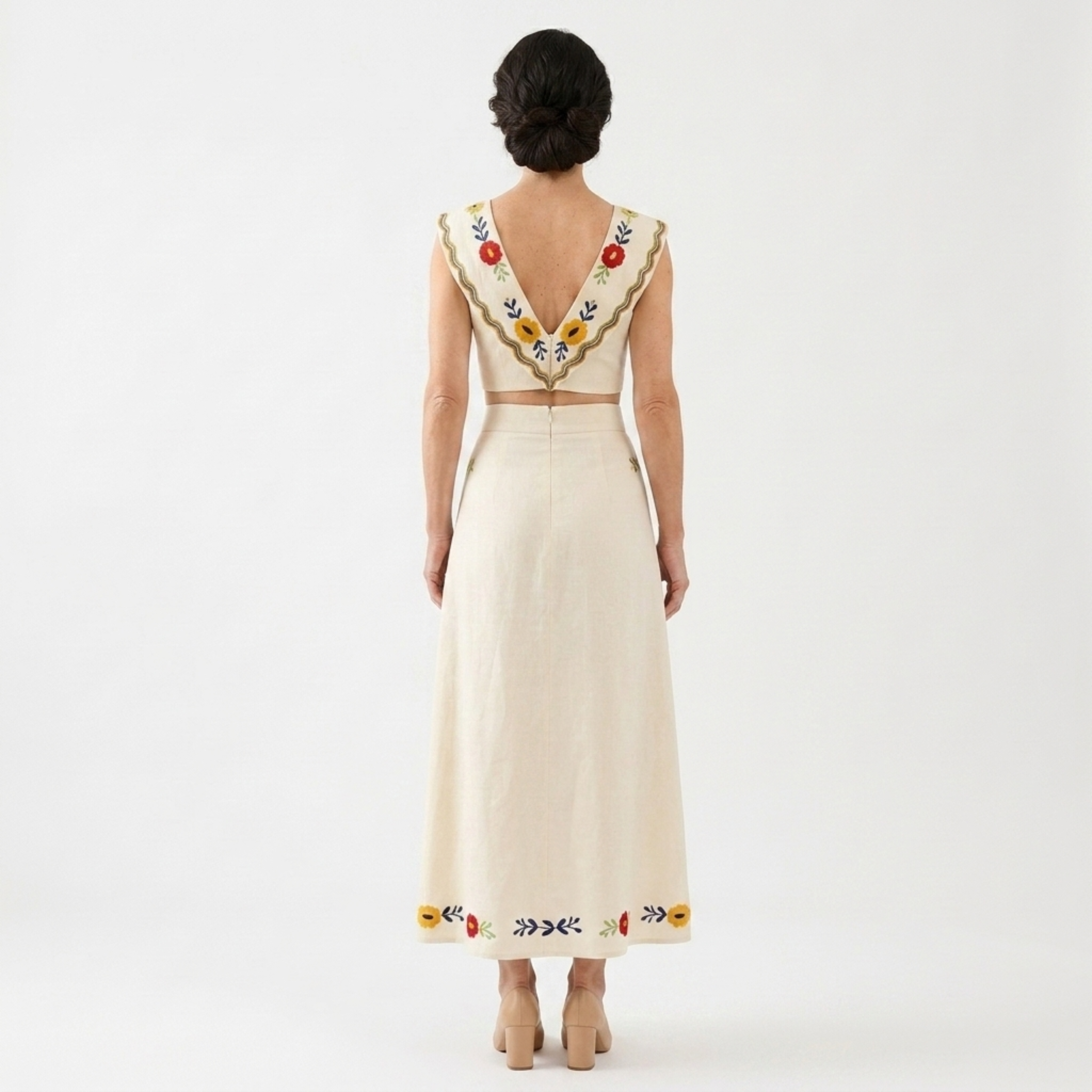 Sariyah | Co-ord Set Dames - Tropische Print - Crop Top Maxi