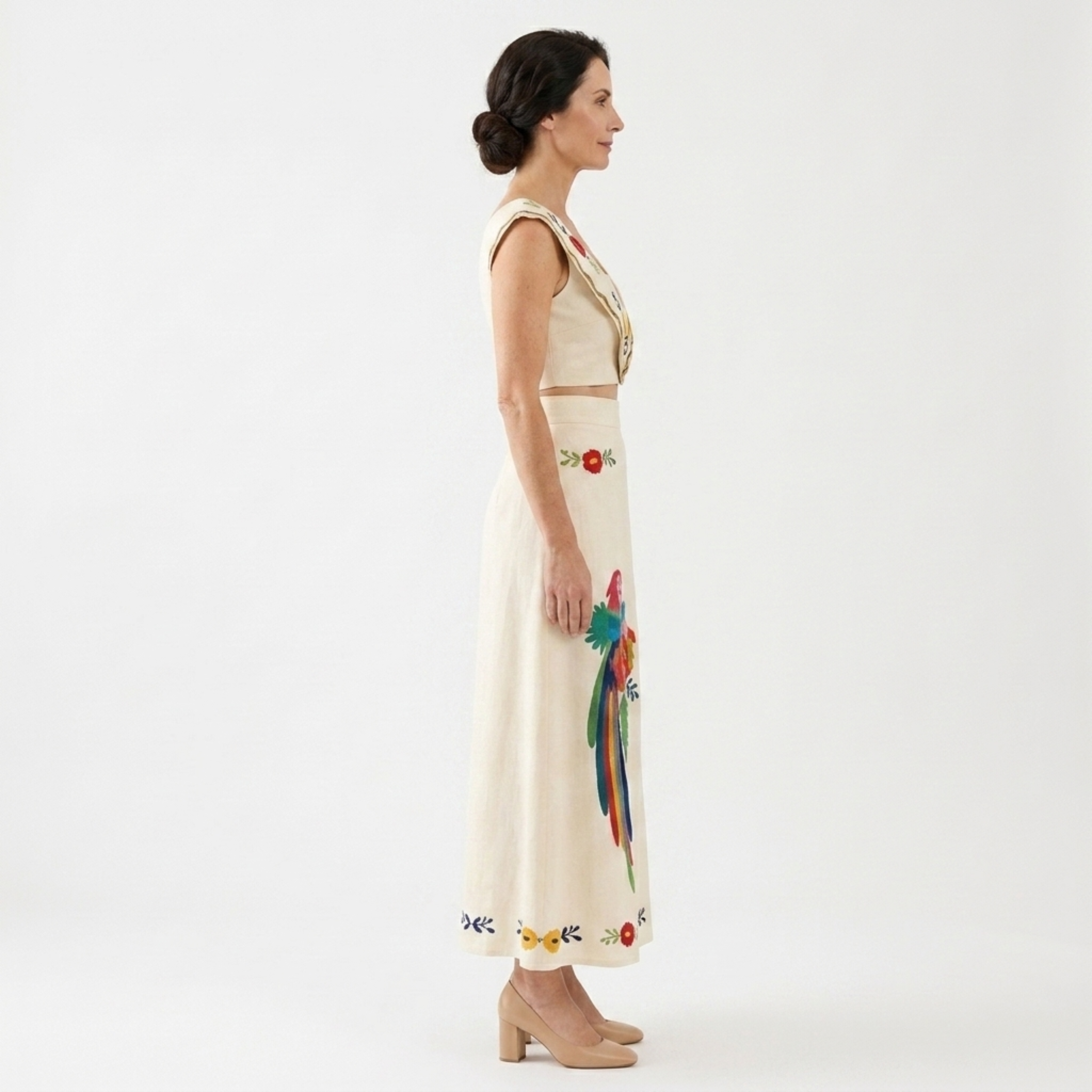 Sariyah | Co-ord Set Dames - Tropische Print - Crop Top Maxi