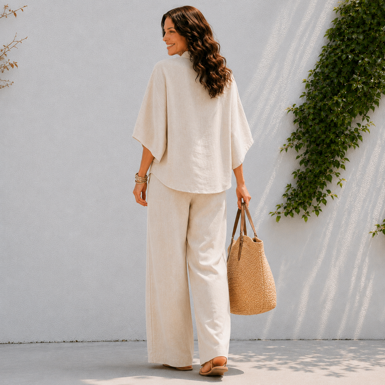 Mireya | Co-ord Set Dames - Oversized Shirt Broek