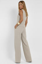 Zephyrine | Co-ord Set Dames - V-Hals Jasje Rechte Broek