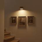 Draadloze Scandinavische Wandlamp met Afstandsbediening - Minimalistisch Design voor Binnen, Oplaadbaar met LED Verlichting