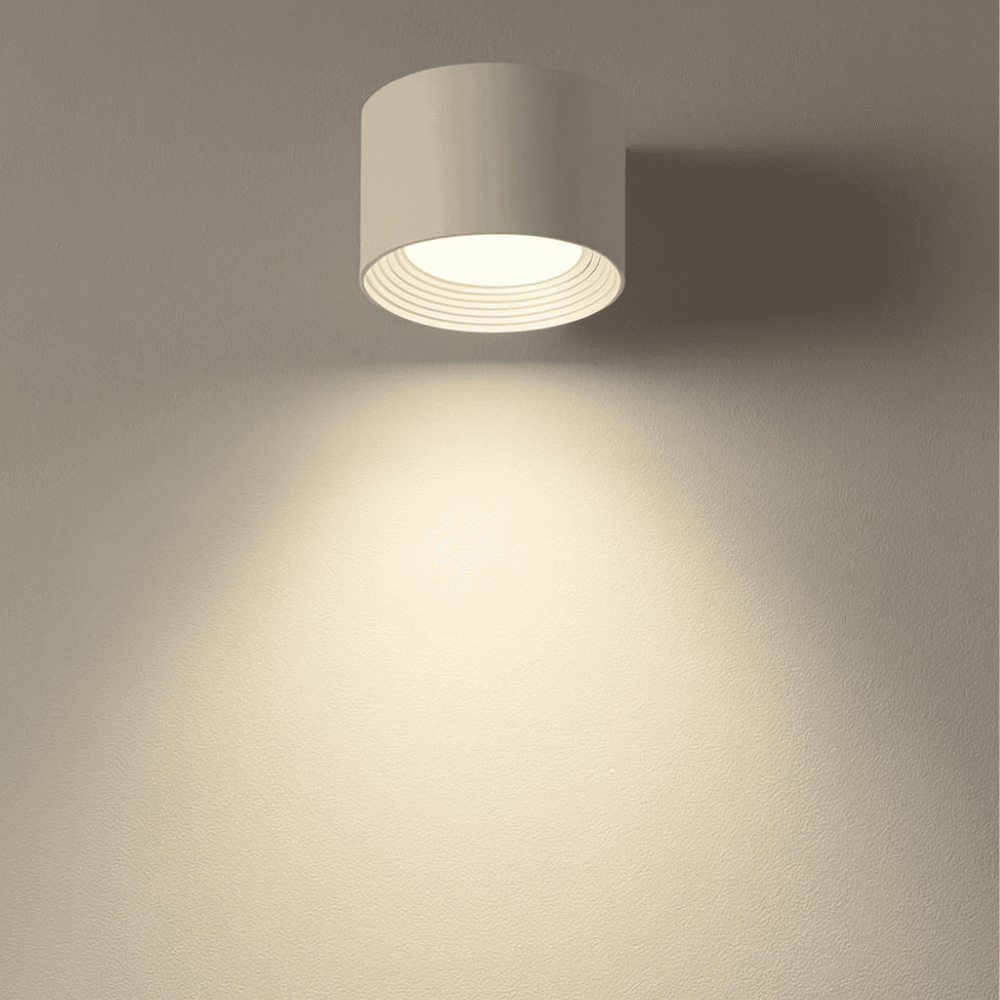 Draadloze Scandinavische Wandlamp met Afstandsbediening - Minimalistisch Design voor Binnen, Oplaadbaar met LED Verlichting Wit