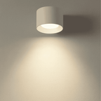 Draadloze Scandinavische Wandlamp met Afstandsbediening - Minimalistisch Design voor Binnen, Oplaadbaar met LED Verlichting Wit