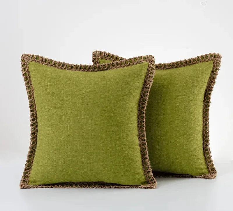 Elegante Kussensloop in Grijs en Rood – Duurzaam Polyester, Diverse Maten 30x50cm, 45x45cm, 50x50cm Avocado
