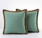 Elegante Kussensloop in Grijs en Rood – Duurzaam Polyester, Diverse Maten 30x50cm, 45x45cm, 50x50cm Groen