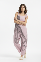 Amara | Jumpsuit Dames - Octopus Print Losse Pasvorm Roze