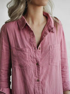 Thalassa | Jumpsuit Dames - Met Zakken - Knoopsluiting Roze