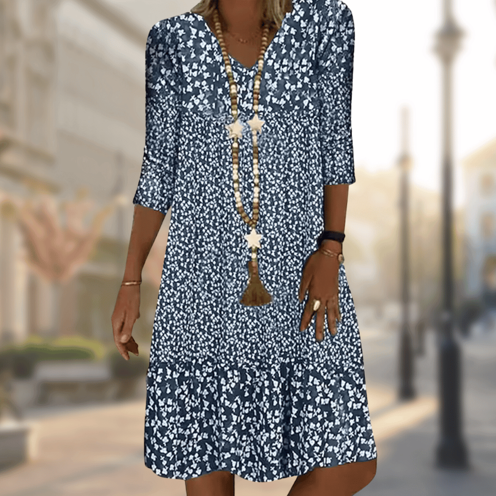 Pamelo | Elegante en Veelzijdige Traditionele Jurk Blauw
