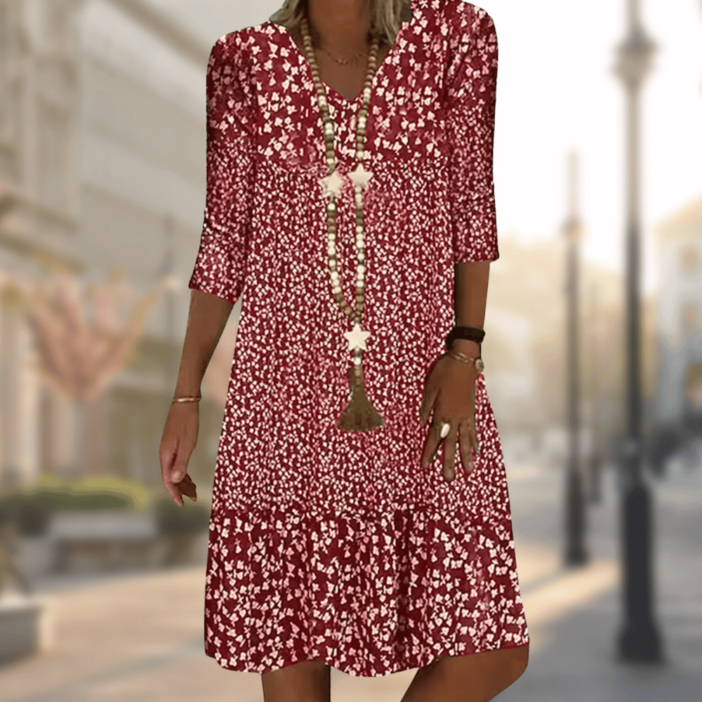 Pamelo | Elegante en Veelzijdige Traditionele Jurk Rood