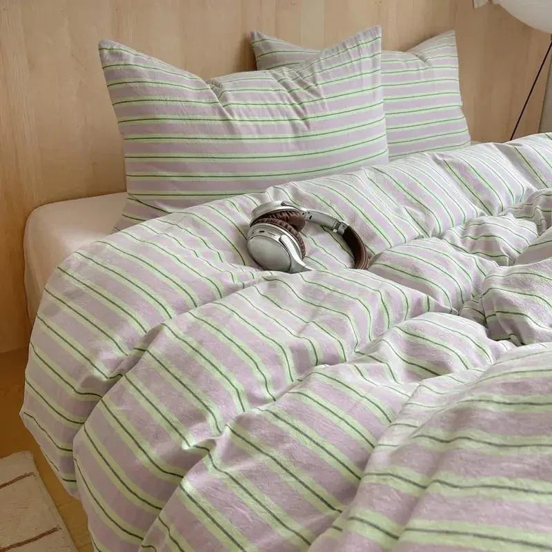 Geometrisch Katoenen Dekbedovertrekset – Zacht en Ademend voor Comfortabele Nachten, Inclusief Kussenslopen 8