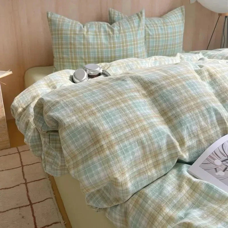 Geometrisch Katoenen Dekbedovertrekset – Zacht en Ademend voor Comfortabele Nachten, Inclusief Kussenslopen 6