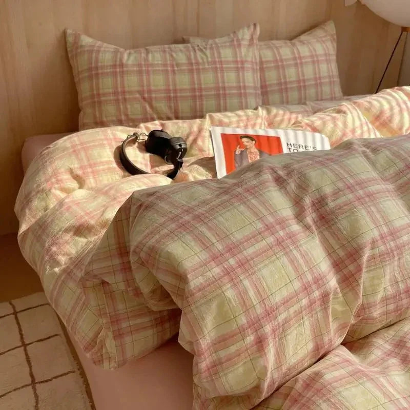 Geometrisch Katoenen Dekbedovertrekset – Zacht en Ademend voor Comfortabele Nachten, Inclusief Kussenslopen 4