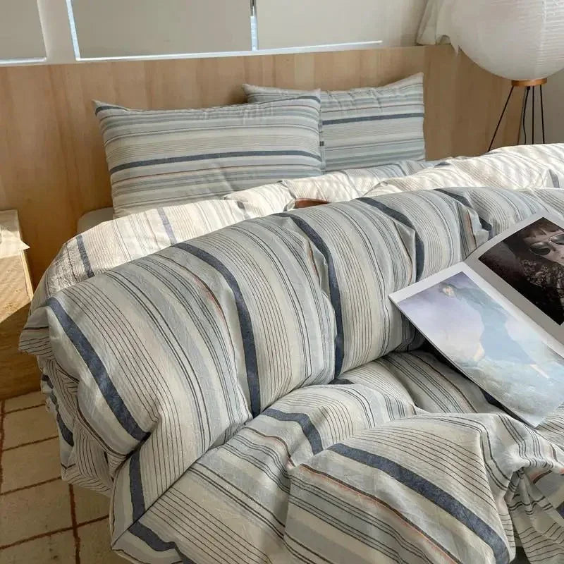 Geometrisch Katoenen Dekbedovertrekset – Zacht en Ademend voor Comfortabele Nachten, Inclusief Kussenslopen 21