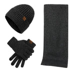 Heren | 3-delige winteraccessoireset voor heren - gebreide muts, sjaal en touchscreen handschoenen 11