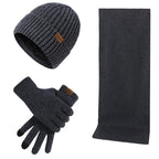 Heren | 3-delige winteraccessoireset voor heren - gebreide muts, sjaal en touchscreen handschoenen 8