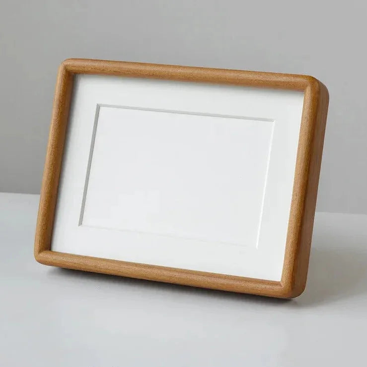 Houten Fotolijst voor Trouwjurkfoto's en Portretten - Verkrijgbaar in Diverse Formaten en Kleuren Teak