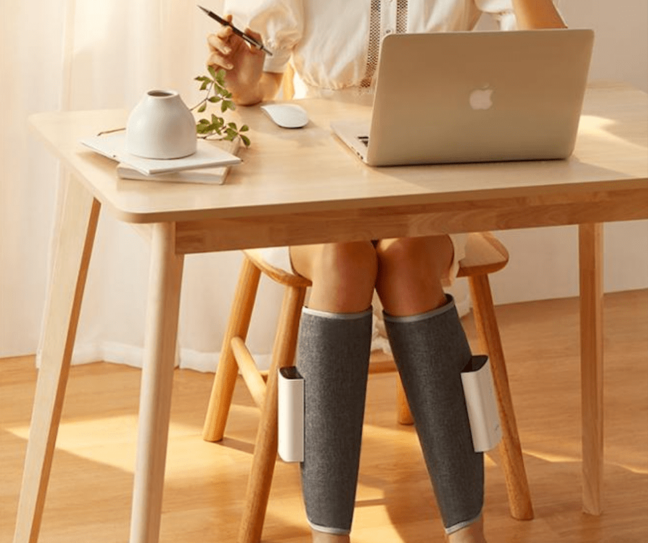 Draadloos Beenmassageapparaat met Luchtcompressie & Warmte – 3 Modi, 2 Standen, USB Oplaadbaar – Verstelbaar voor Dames & Heren