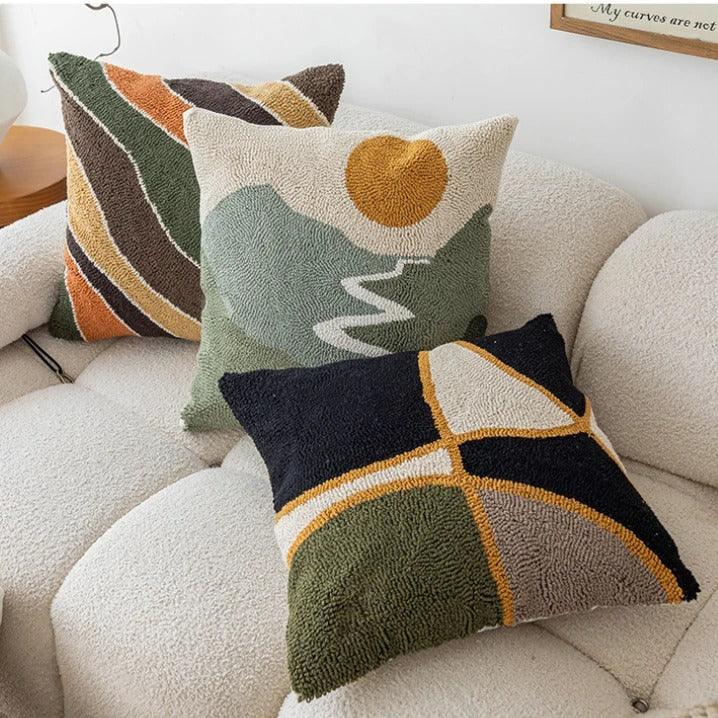 Kussenhoes 45x45cm van Zacht Fluweel met Abstract Ontwerp voor Bank Kussens en Binnenkussen
