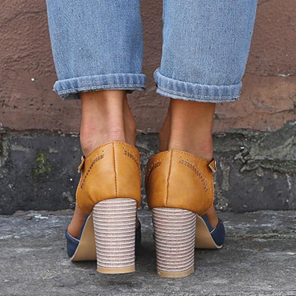 Luna | Dames Schoenen - T-Strap Blokhakken, Elegant en Comfortabel