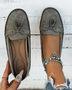 Luna | Vrouwen Instaploafers - Gedempte Binnenzool Met Strikdetail