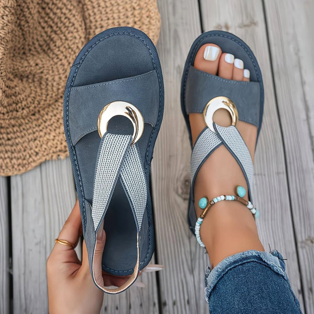 Mechi | Ergonomische, Comfortabele en Elegante Damessandaal Blauw
