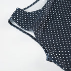 Mila | Dames Mini-jurk - Mouwloos, Stippenpatroon