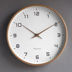 Minimalistische Wandklok met Stil Kwarts Mechanisme – Verkrijgbaar in 25x25 cm en 30x30 cm, Diverse Kleuren Hout