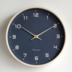 Minimalistische Wandklok met Stil Kwarts Mechanisme – Verkrijgbaar in 25x25 cm en 30x30 cm, Diverse Kleuren Blauw