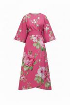 Mira | Damesjurk Zomer - Vloeiende Silhouet, Romantisch Bloemendesign