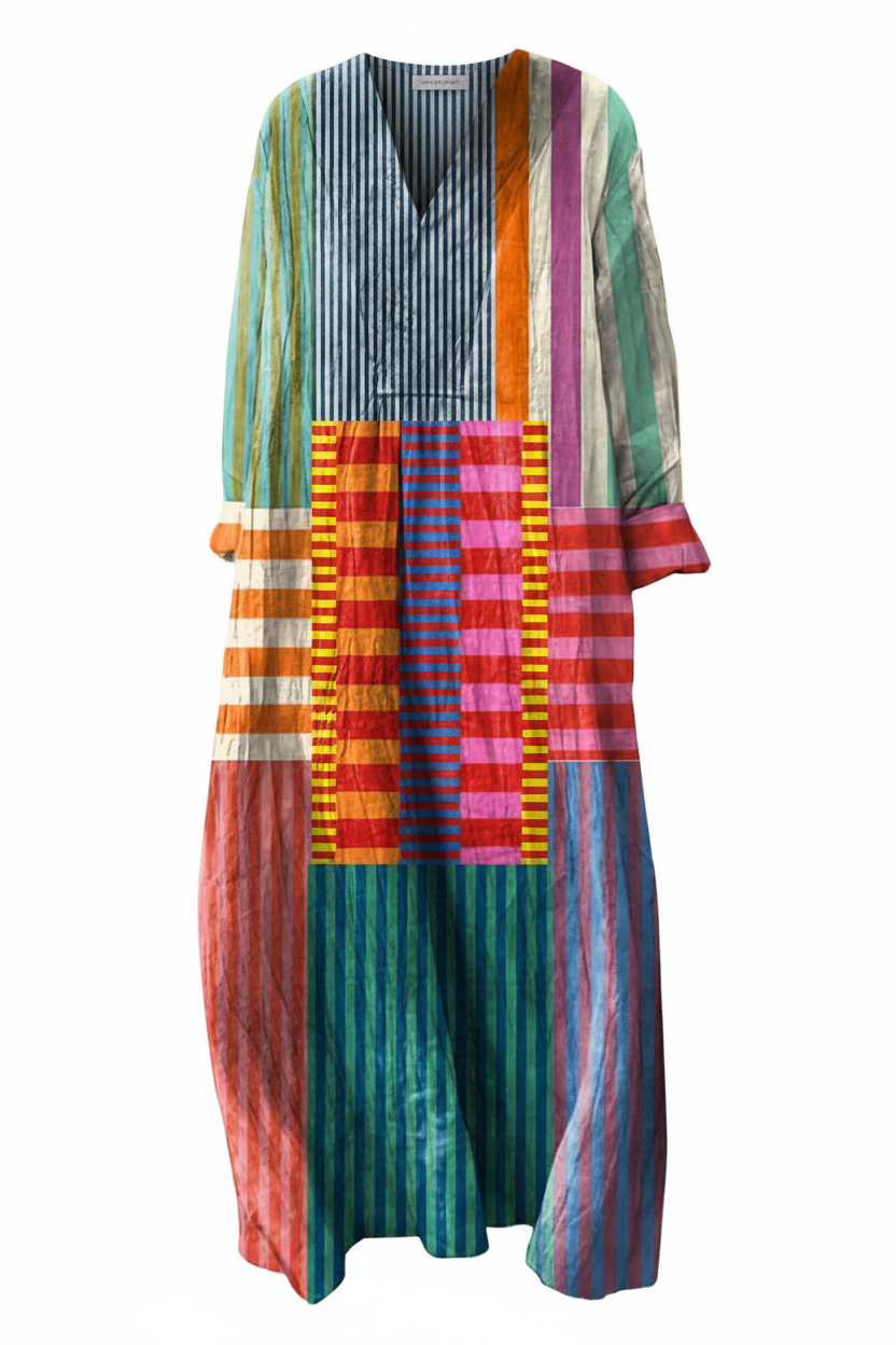 Mira | Dames Jurk - Geometrische Print, Elegante Pasvorm