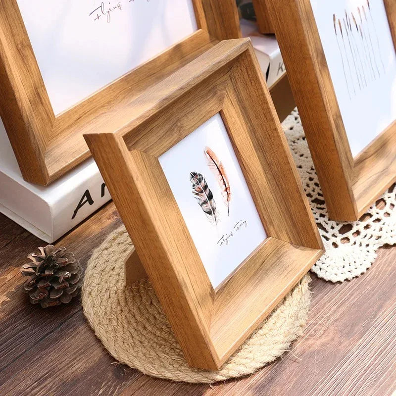 Moderne Fotolijst 50x70 van Harsplexiglas voor Stijlvolle Herinneringen en Kunstafdrukken Houtnerf