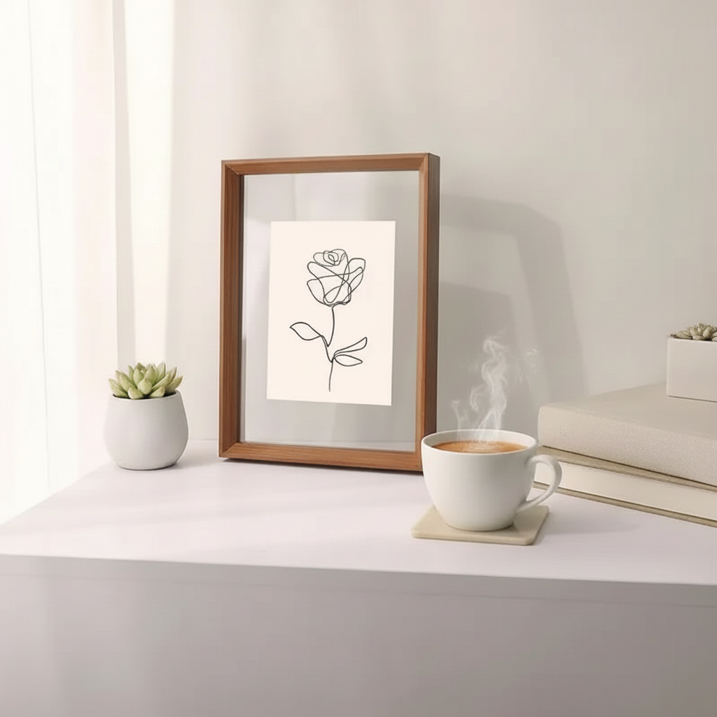 Moderne Fotolijsten van Hout en Glas in Diverse Maten - Stijlvolle Decoratie