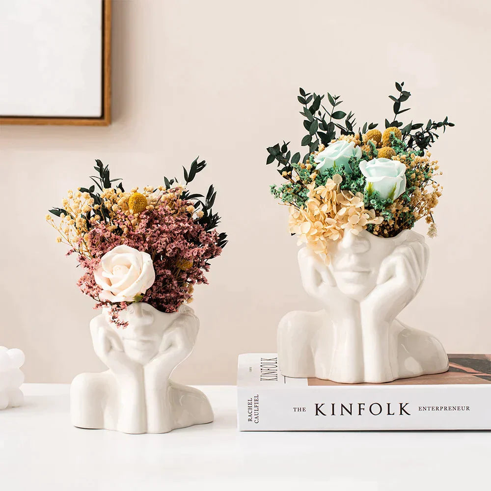 Moderne Grote Vaas van Keramiek – Handgemaakt en Multifunctioneel voor Bloemen en Decoratie